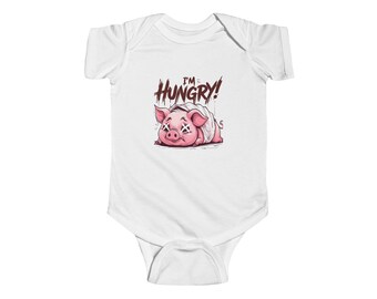 Infant Bodysuit, Cute Piggy Theme, Funny Baby Outfit, New Parent Gift, Baby Shower Present, Infant Clothes, Gift for Baby