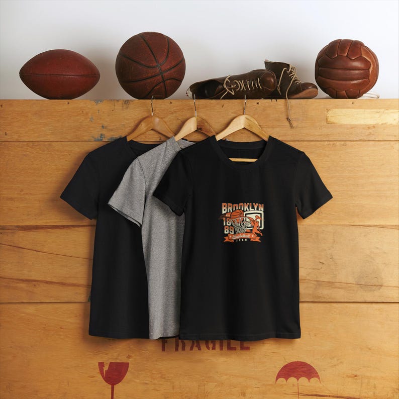 T-shirt unisexe Brooklyn Vintage Graphic | T-shirt streetwear tendance, cadeau Urban Outfitters, haut décontracté tendance, t-shirt graphique hipster image 1
