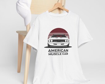 American Muscle Car T-Shirt - Perfect Gift for Car Lovers, Vintage Tee, Unisex Cotton Top, Father's Day Gift, Auto Enthusiast Shirt
