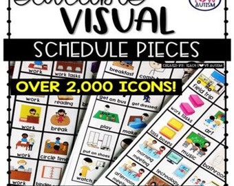 Editable Schedule Visuals for Autism or Special Education