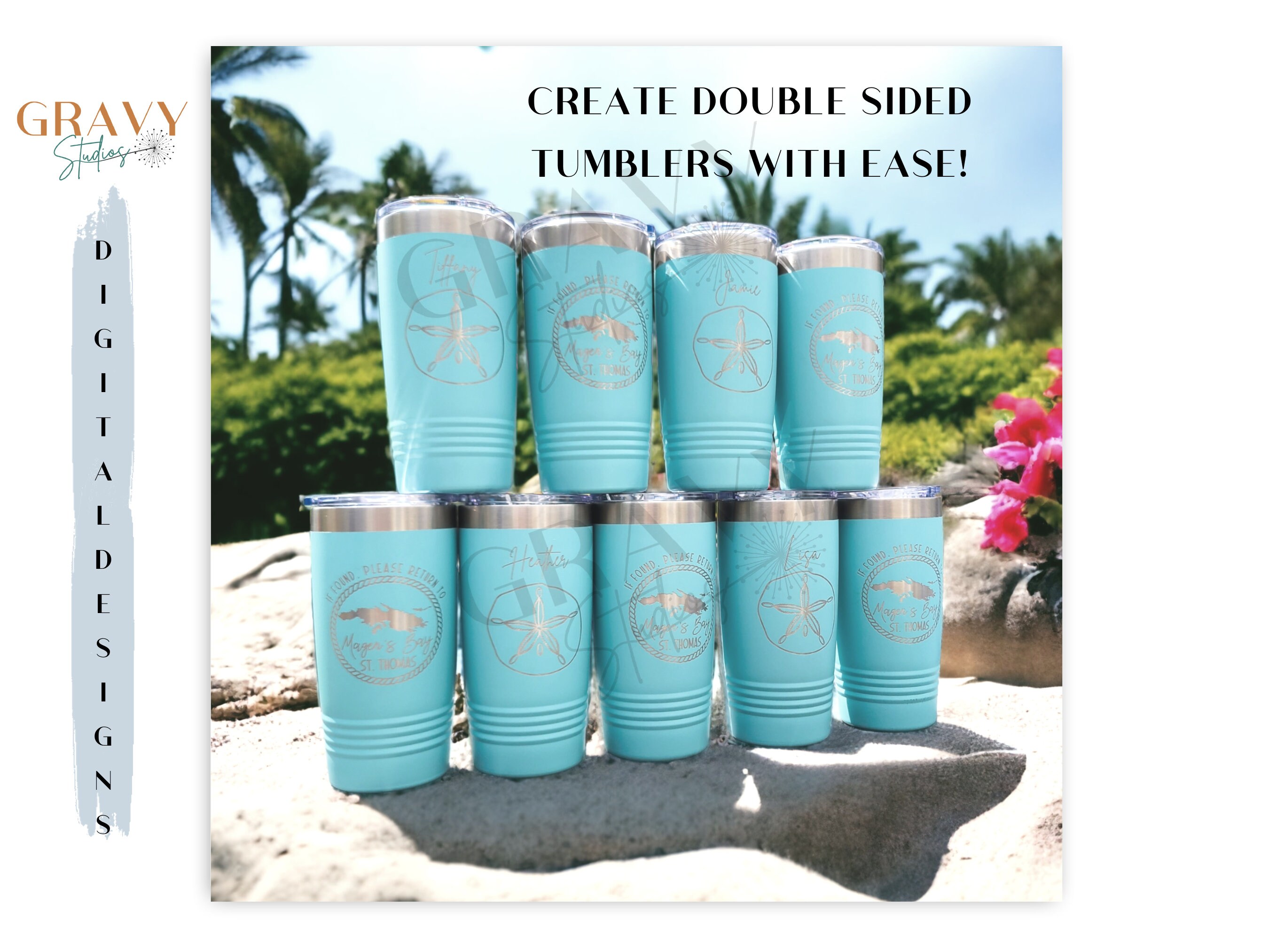 Tumbler Template 20 & 30 Oz JDS Tumbler Template Laser Tumbler Template