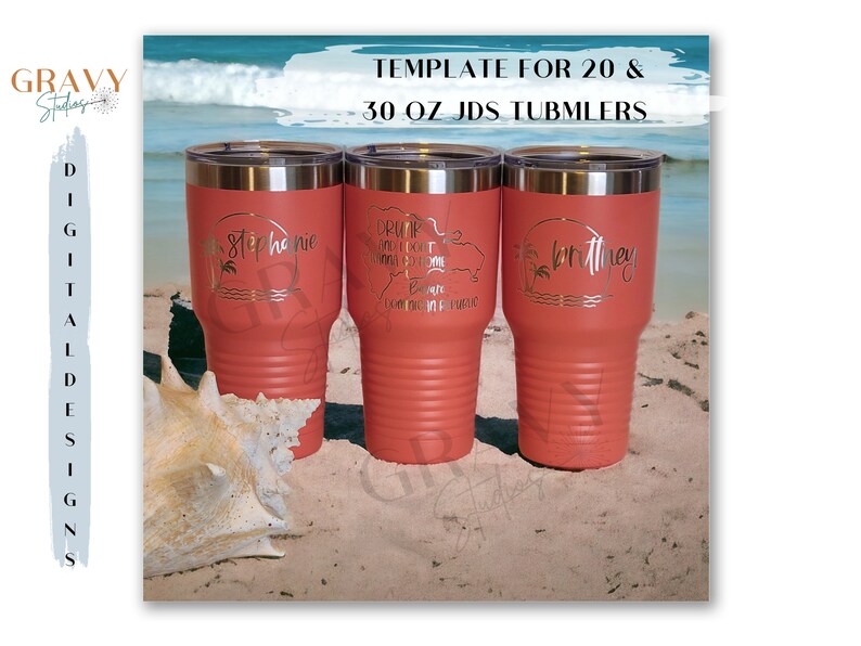Tumbler Template 20 & 30 Oz JDS Tumbler Template Laser Tumbler Template
