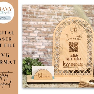 Rattan Social Media Schild | Social Media Zeichen SVG | Holzschild-Datei | Laser Cut Zeichen | Kleines Geschäftsschild