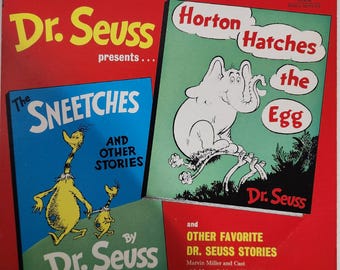 Dr. Seuss – Horton Hatches The Egg, The Sneetches & Other Stories Vinyle LP | Classique vintage pour enfants | LIVRAISON GRATUITE !!