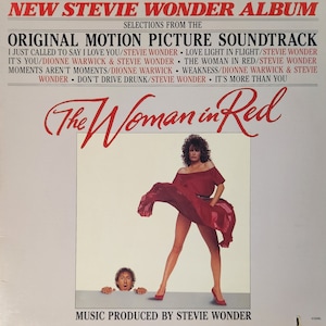 The Woman in Red Original Motion Picture Soundtrack - Stevie Wonder.  Vintage 1984 Vinyl LP.  FREE SHIPPING!!!