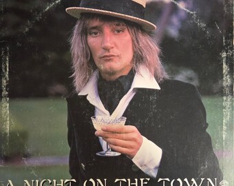 Rod Stewart – Vinyle LP A Night on the Town | Disques Warner Bros. | Classique rock des années 1970 | LIVRAISON GRATUITE !!