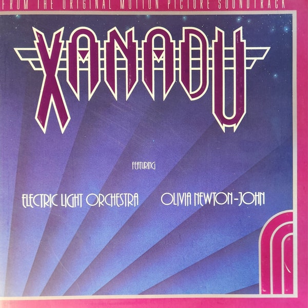 Xanadu - Original Soundtrack.  Features Olivia Newton-John and Electric Light Orchestra.  Vintage 1980 Vinyl LP.  FREE SHIPPING!!