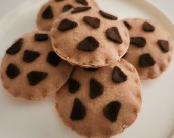 Felt Mini Chocolate Chip Cookies