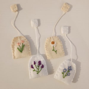 Felt Wildflower Tea Bags