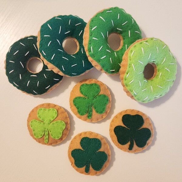 Felt St. Patricks Day Cookies & Donuts