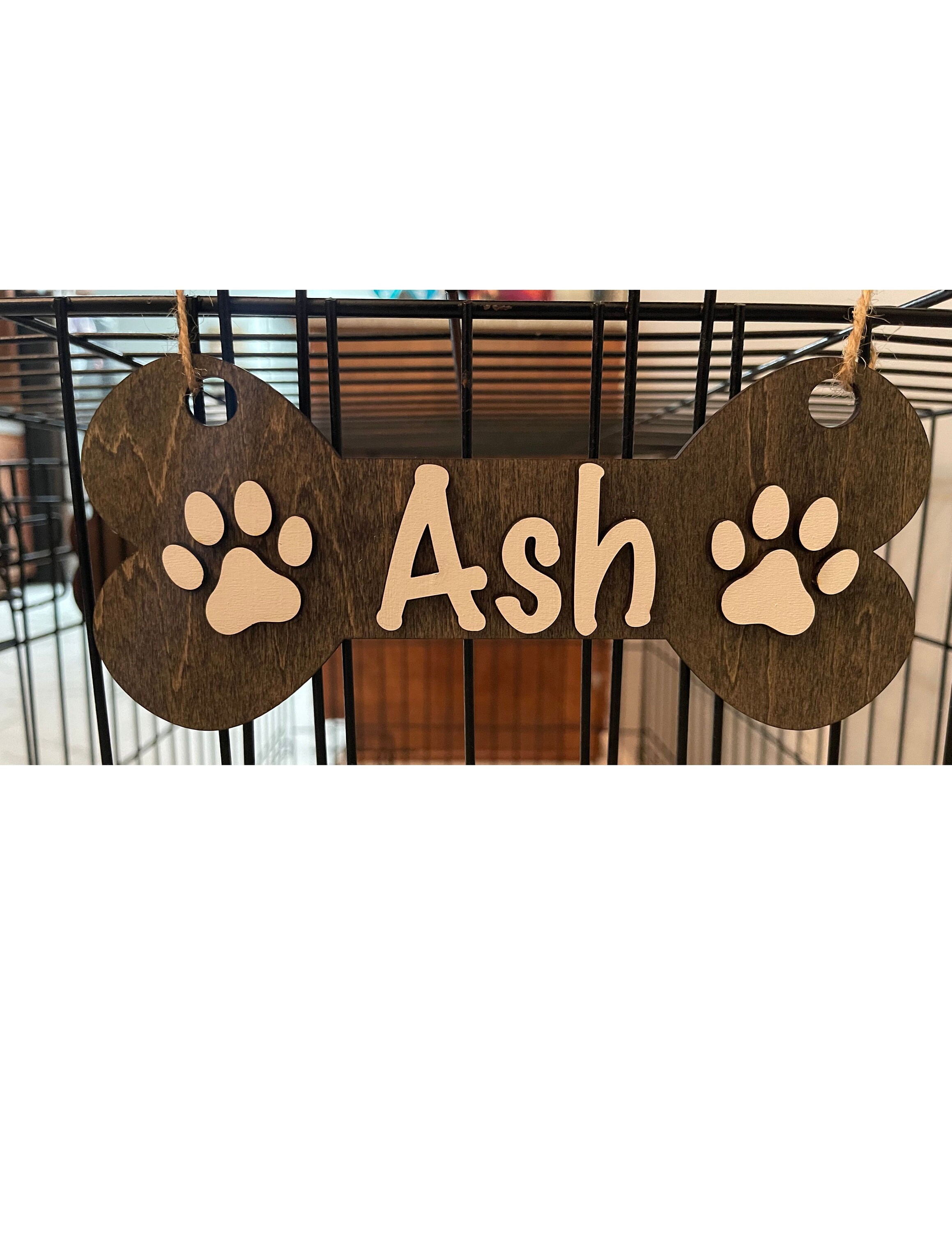 Dog Crate 3D Name Tags - Etsy - Dog Crate Photo Tags