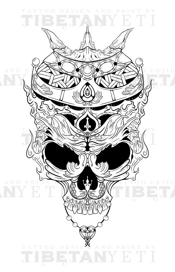 Tibetan Tattoo Art - Etsy Tibetan Tattoo Art - Etsy