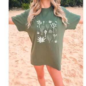 Desert plants shirt, Plant lovers t-shirt, Adventure tshirt, Outdoors tshirt, Exploring shirt, Comfort colors shirt, Oversized shirt