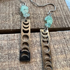 Phases of the Moon Gemstone Earrings image 4