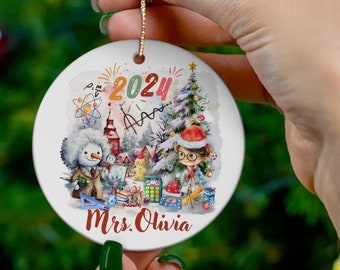 Personalisierte Physik Lehrer Ornament, STEM Wissenschaft Weihnachtsgeschenk
