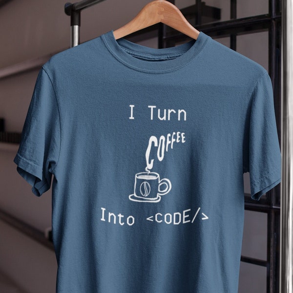 Computer Coding Coffee Shirt Coder Programmer Tshirt Coffee Lover Developer Tee Software Engineering Student Gift Computer science T-shirt