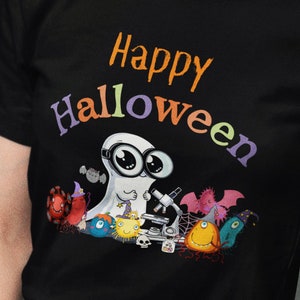 Funny Microbiology Halloween Shirt: Science Teacher Tee