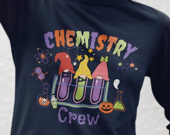 Sudadera de Halloween con gnomos de química, regalo para profesores de ciencias STEM