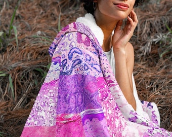 Skin Histology Hooded Blanket: Pathology Lab Tech Gift