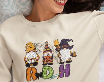 Sudadera de Halloween de RDH, gnomos de higiene dental, regalo de otoño