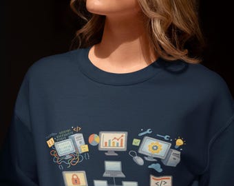 Coding Computer Sweatshirt: IT Cyber Security Gift for Tech Lovers