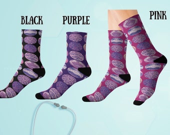 Histology Socks, Histology Tissues Gift, Clinical Pathology Associates Socks Gift, Med School Laboratory Clinical Students Gift