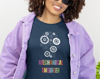 Mechanical Engineer Shirt - Gear Graphic Tee, Graduation Gift
