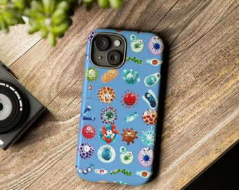 微生物学のスマホケース：感染症、研究室技術者への贈り物