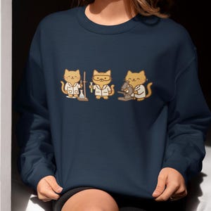 Cat Science Sweatshirt, Cute Cat Laboratory Sweater, Cat Mom Laboratory Tech Gift, Stem Student Graduation gift, Back to School Teacher Gift