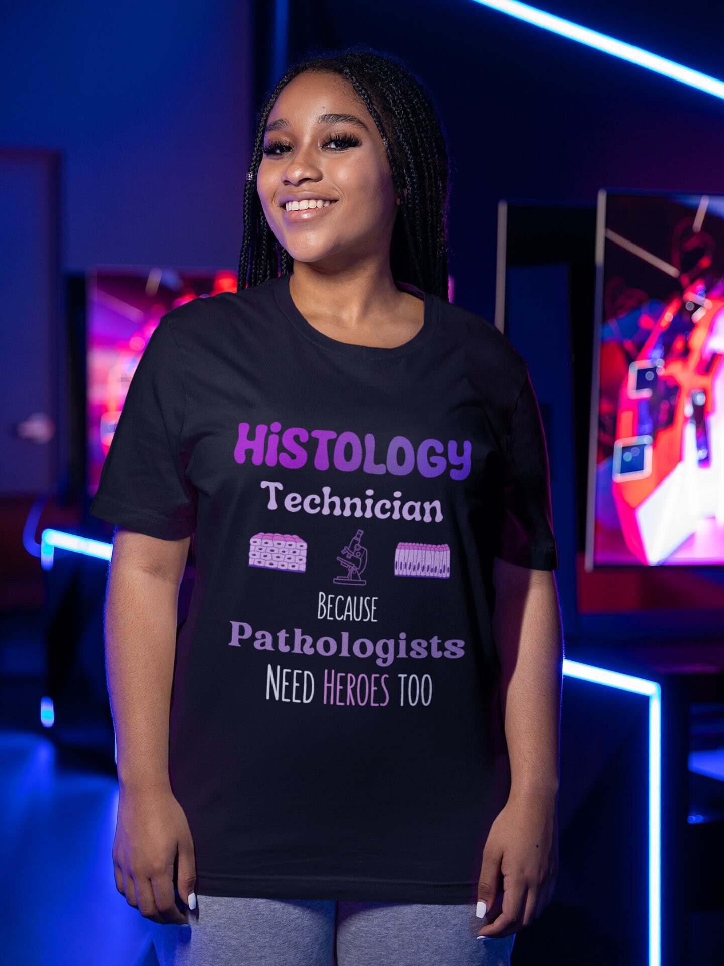 Funny Histology Technician Pathologists Heroes T-Shirt, Medical Lab Tech Biomedical Tee, MLT Laboratory Gift, Medical Career Histologist Tee