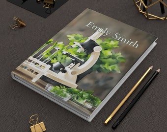 Laboratory Notebook, Personalized Microbiology Biology Chemistry Science Lab Journal, Medical Student, Stem Teacher