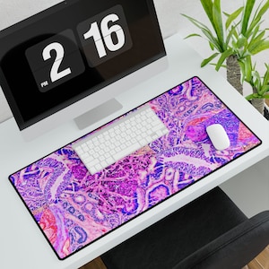 Histology Watercolor Art Desk Mat, Histology Cytology Pathology Lab Assistant Gift, Histotechnologist Pathologist Gift