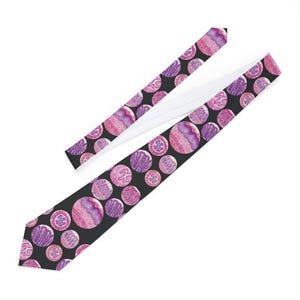 Histology Watercolor Necktie, Pathologist & Cytologist Gift, Stomach Tissue Tie for Lab Professionals