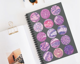 Histology Watercolor Spiral Notebook Women in Science Stem Journal Anatomy Art Pathology Med School Teacher Lab Nurse New Future Dr Gift Her
