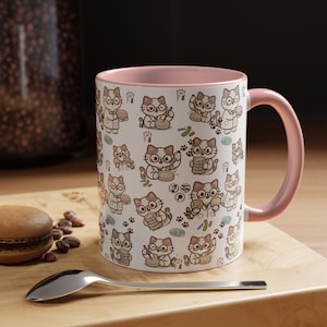 Kawaii Wissenschaftler Katze Becher, Mikrobiologie Labor, STEM Geschenk