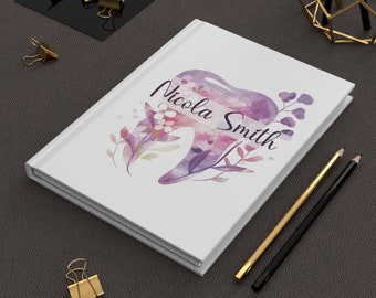 Dental Assistant Personalized Notebook, Dental Nurse Gift, Dental Hygienist Journal, Dental School Student Gift, Dental Tooth Dentistry Gift