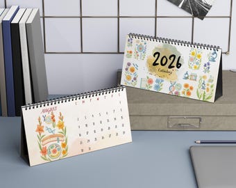 DNA Double Helix 2026 Desk Calendar: Molecular Biology, Genetics Gift