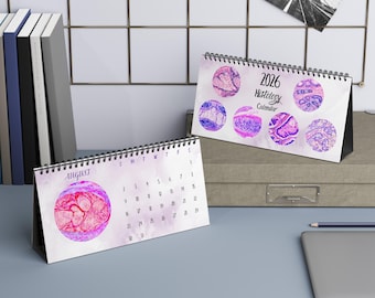 Histology Art Desk Calendar 2026 Histology Watercolor Anatomy Art Pathology Science Calendar Med School Teacher Lab Nurse New Future Dr Gift
