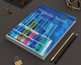 Journal personnalisé de sciences de laboratoire, carnet de biologie de microbiologie, cadeau pour professeurs d'étudiants en tige, technologie de laboratoire médical