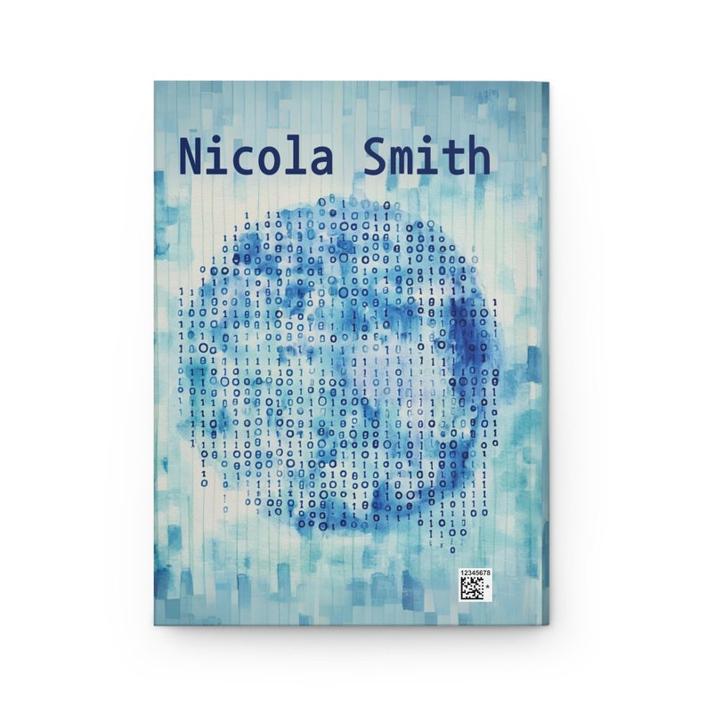 Personalized coding journal with watercolor designs featuring coding elements. Ideal for computer coders, software engineers, and tech enthusiasts. Perfect as a programmer gift, developer notebook, or for computer engineering students.