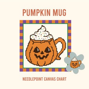 Pumpkin Mug Needlepoint Chart