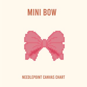 Mini Bow Needlepoint Chart