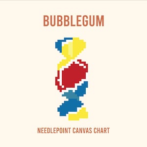 Bubble Gum Sticknadel Vorlage