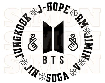 BTS svg , bts shirt , bts cricut, bts members , bts army merch , digital products best seller ,bts digital download , bts clipart , BTS logo