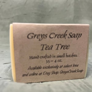 Tea Tree Hand Crafted Bar Soap