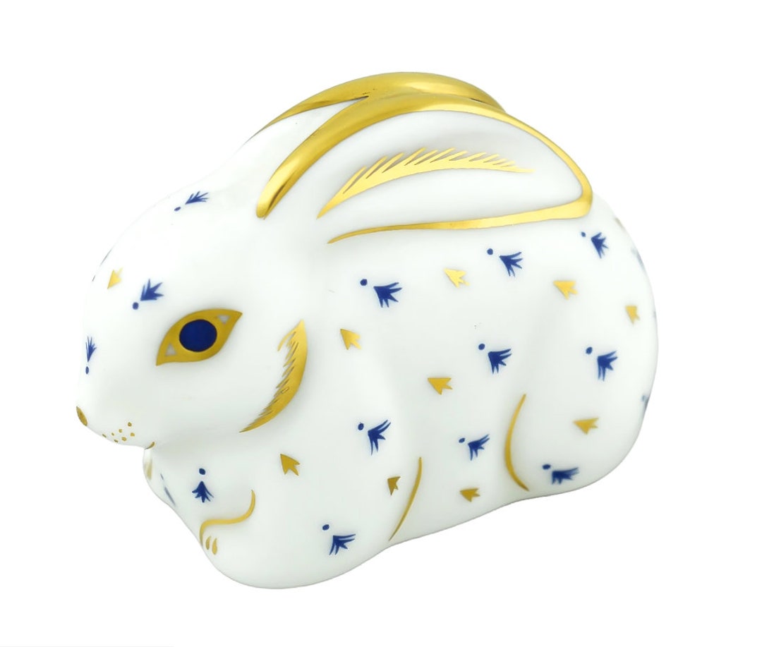 Royal Crown Derby Bunny Rabbit Paperweight 5cm BABY RABBIT - Etsy