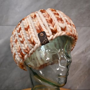 Brioche Headband, Hand Knitted Ear Warmer