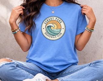 Asbury Park Boardwalk Club Shirt, Jersey Shore Tee for Beach Trips and Gifts