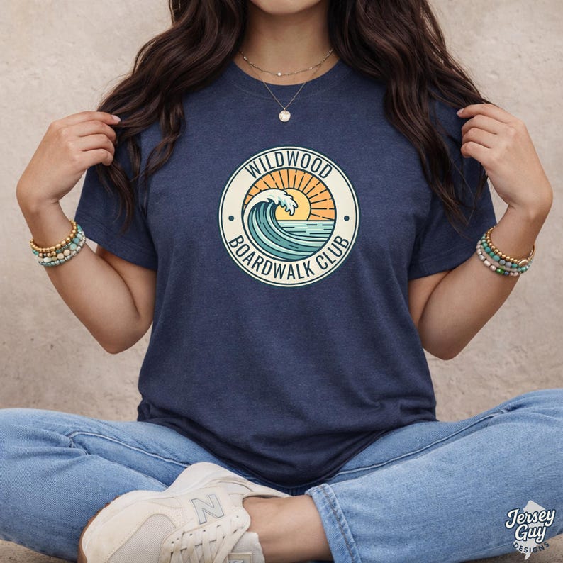 Wildwood NJ Boardwalk Club Shirt for Shore Travelers, Jersey Shore Tee image 6