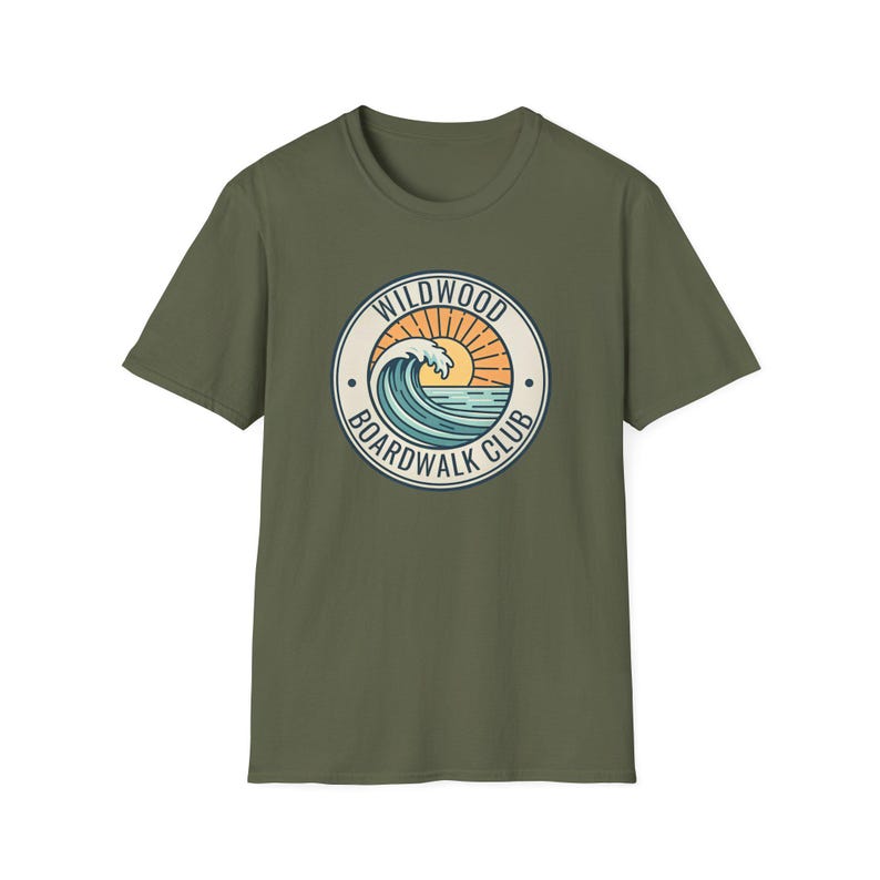 Wildwood NJ Boardwalk Club Shirt for Shore Travelers, Jersey Shore Tee image 13